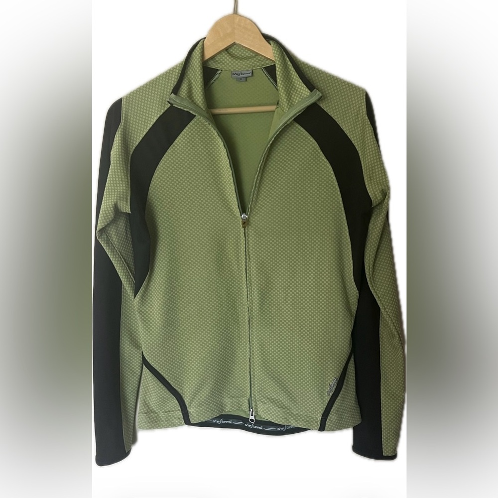 Shebeest Olive and Black Performance Jacket size S lightweight comfortable